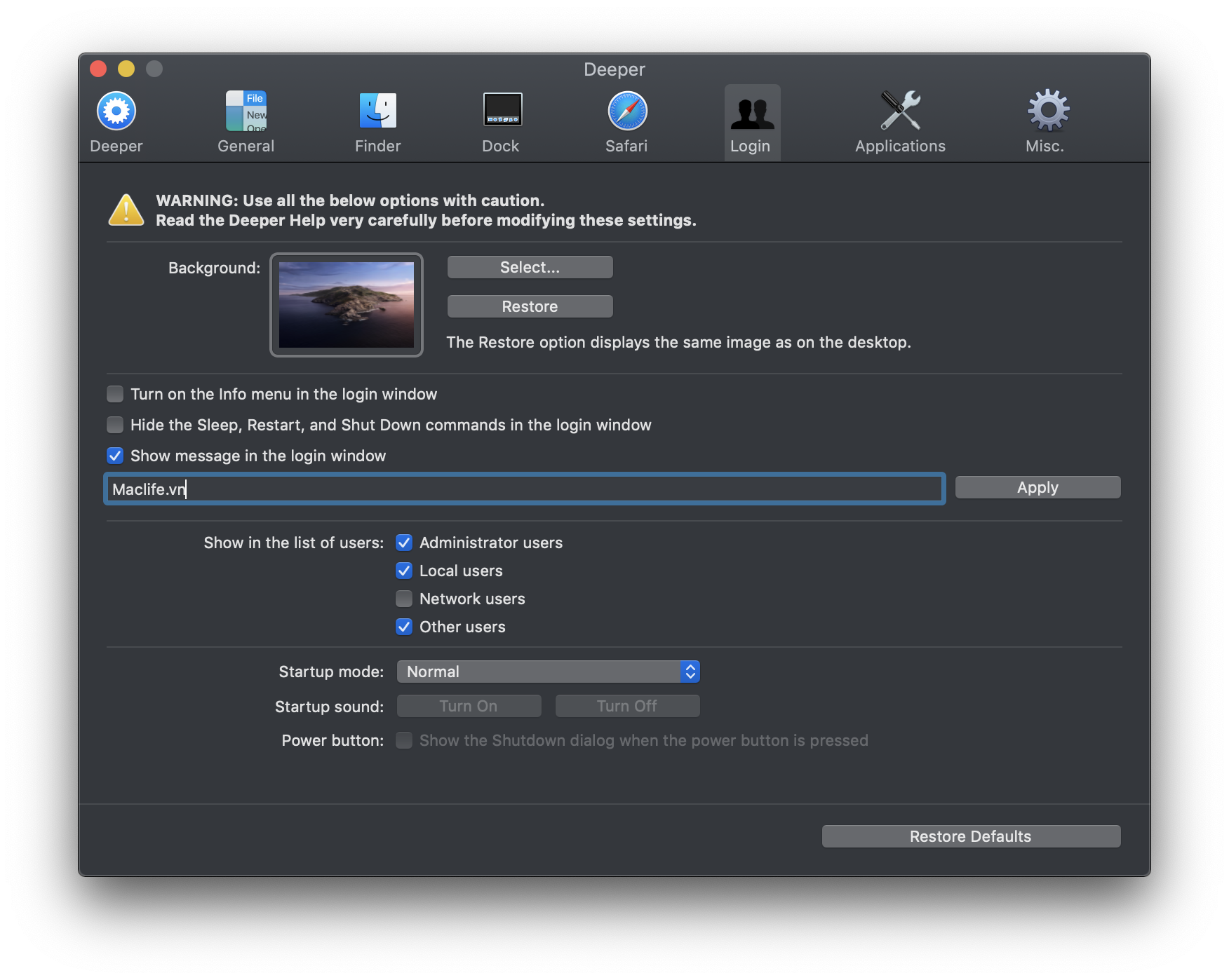 [Free] Deeper – Tinh chỉnh các tính năng ẩn trên macOS