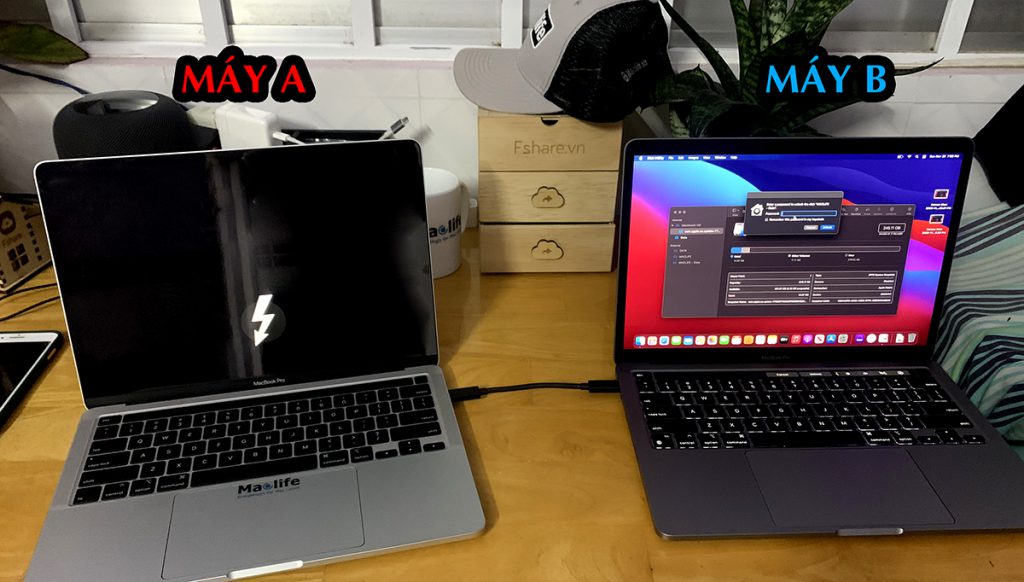 sudungtargetdiskmode3-1024x582-1 Target Disk Mode – Chế độ trao đổi dữ liệu giữa 2 máy dễ dàng