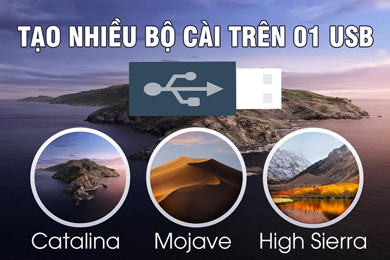Hướng dẫn tạo nhiều bộ cài macOS trên cùng 1 USB hoặc ổ cứng