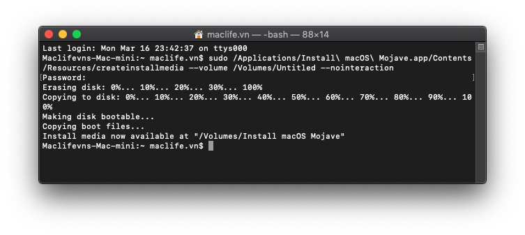 Hướng dẫn tạo nhiều bộ cài macOS trên cùng 1 USB hoặc ổ cứng
