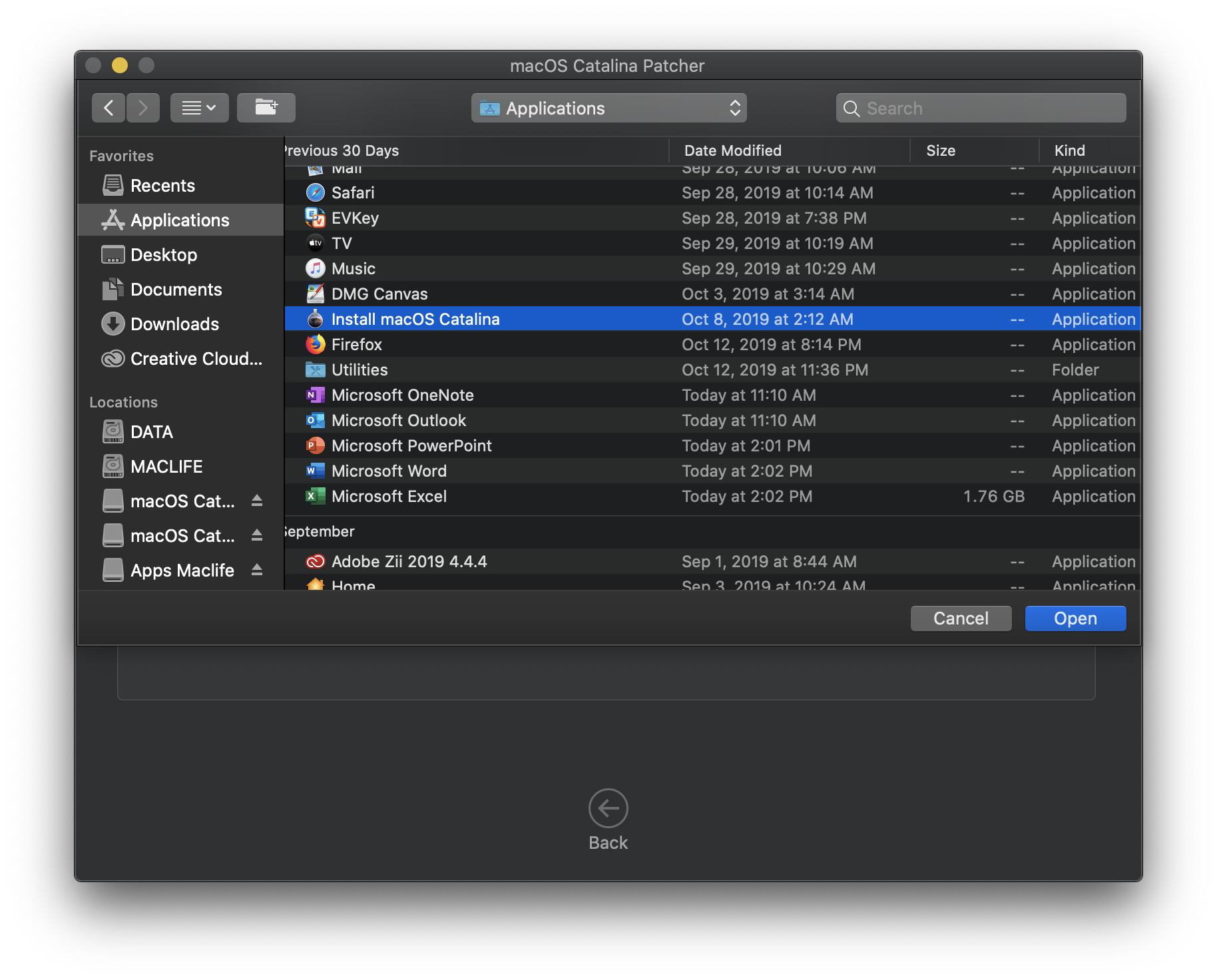 Tạo USB cài macOS Mojave 10.14, Catalina 10.15 trên các máy không được Apple hỗ trợ