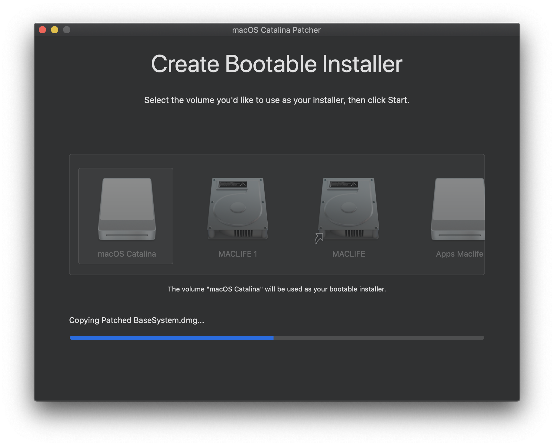 Tạo USB cài macOS Mojave 10.14, Catalina 10.15 trên các máy không được Apple hỗ trợ