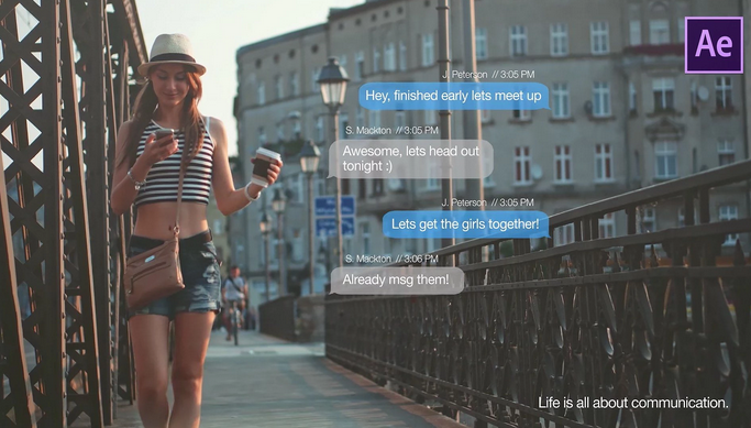 text-message-effect-flatpackfx5 Text Message Effect FlatPackFx – Template tin nhắn cho Video