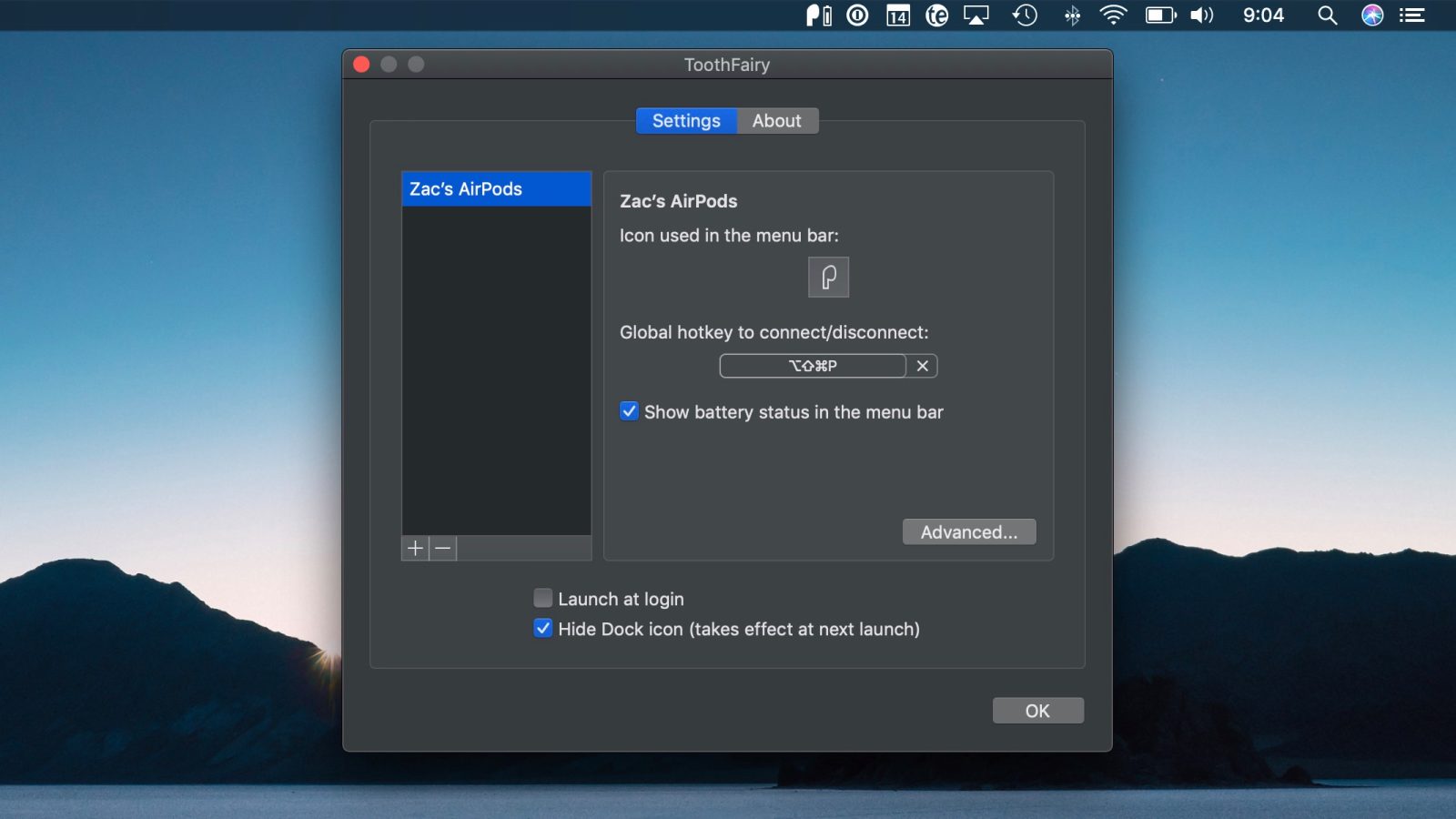 toothfairy Tooth Fairy – Chuyển đổi, quản lý kết nối cho các thiết bị Bluetooth dễ dàng
