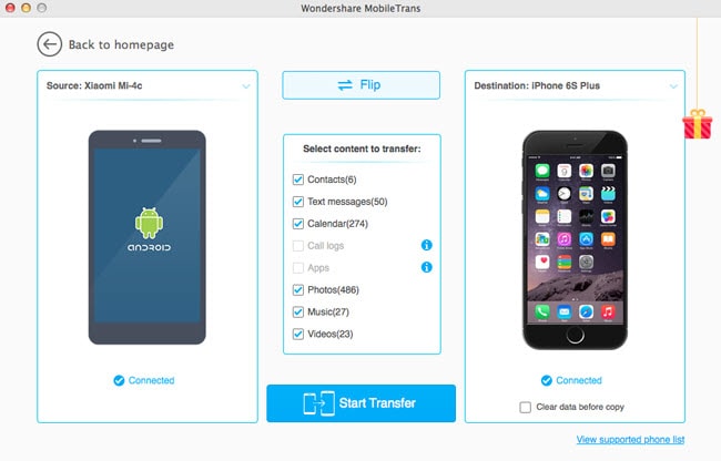 transfer-android-to-iphone-mac1 Wondershare MobileTrans – Chuyển dữ liệu từ Android sang iOS và ngược lại