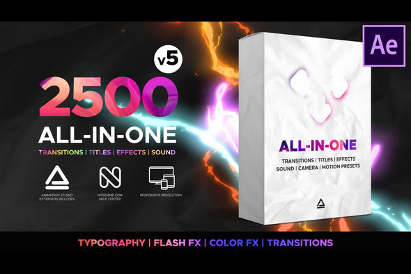 Transitions and Effects V5 – 2500 hiệu ứng chuyển cảnh + Title + Sound