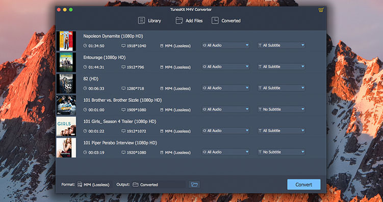 TunesKit M4V Converter – Phần mềm giúp bạn loại bỏ bảo vệ DRM video và âm thanh trên Mac