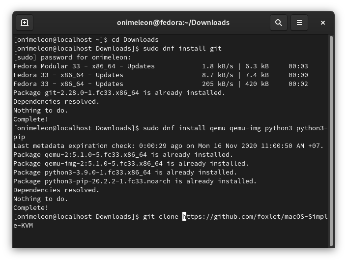 Hướng dẫn cài đặt máy ảo macOS trên những máy tính chạy Linux sử dụng macOS Simple KVM
