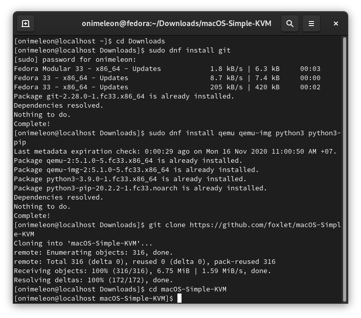 Hướng dẫn cài đặt máy ảo macOS trên những máy tính chạy Linux sử dụng macOS Simple KVM