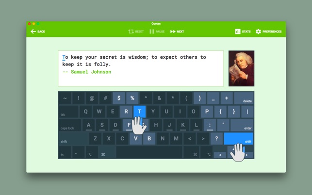 type-fu-cho-mac Type Fu – Phần mềm tập đánh máy 10 ngón nhanh