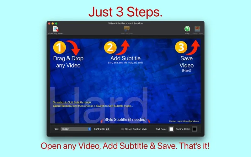 Video Subtitler – App giúp tạo cả Soft và Hard Subltitle