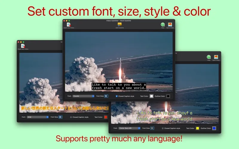 Video Subtitler – App giúp tạo cả Soft và Hard Subltitle