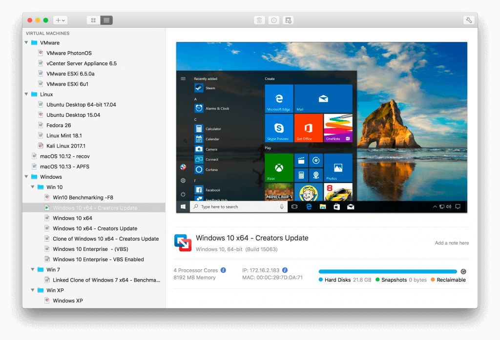 VMware Fusion 11 – Giải pháp tuyệt vời để chạy Windows trên Mac