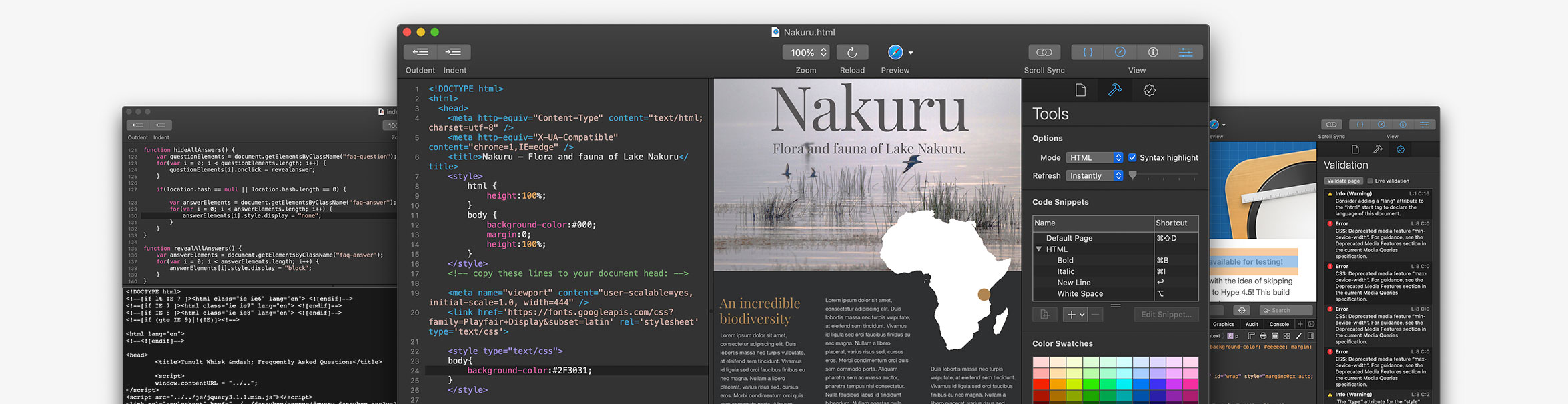 Whisk – Trình soạn thảo HTML and PHP gọn nhẹ