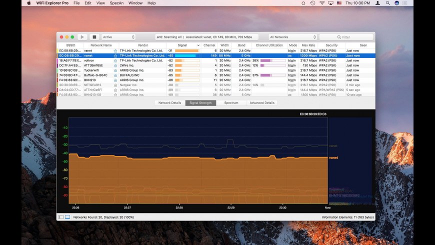 wifi-explorer-pro-2 WiFi Explorer Pro – Tất tần tật công cụ về Wifi