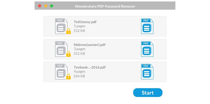 Wondershare PDF Password Remover – Gỡ bỏ mật khẩu file PDF