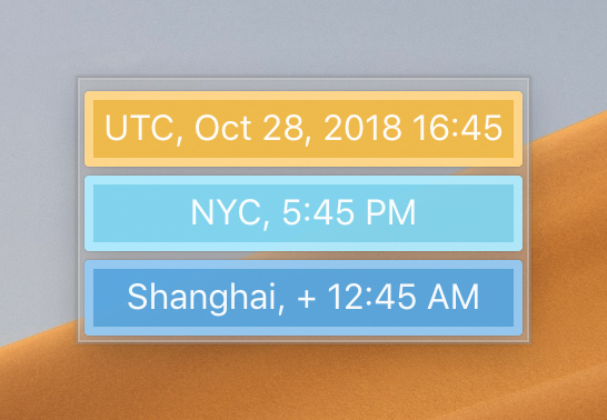 world-clock-deluxe2 World Clock Deluxe – Hiển thị giờ quốc tế trên Mac