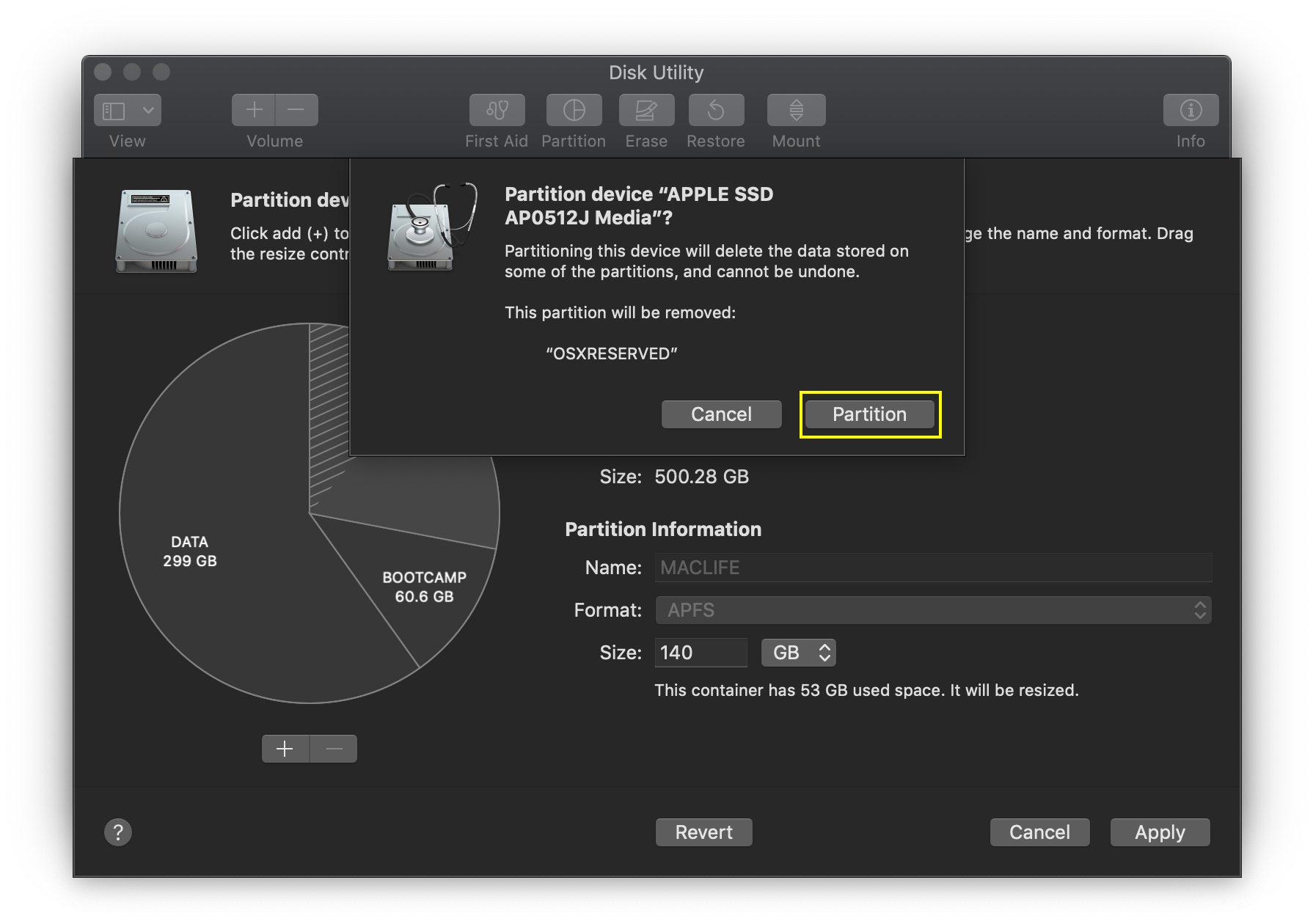 Hướng dẫn cài Windows 10 trên macOS bằng Bootcamp & tạo phân vùng DATA dùng chung